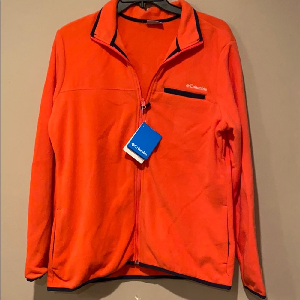 Columbia Pink/Red Fleece sweater